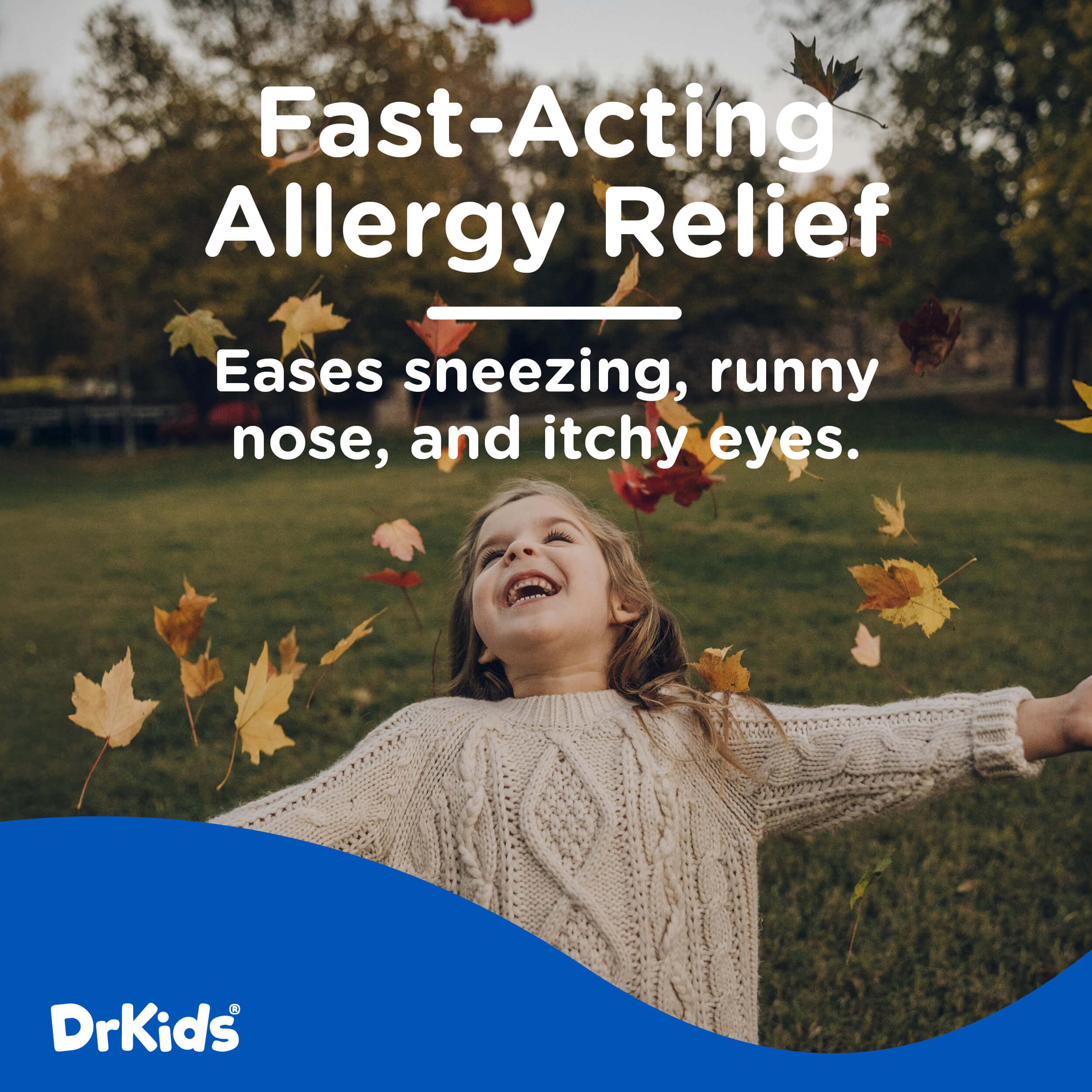 DrKids Children's Allergy Relief Medicine with Diphenhydramine - Pre-Measured Single-Use Vials - Antihistamine for Sneezing, Runny Nose & Itchy Eyes, Mixed Berry Flavor, 30 Vials