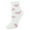 White, variant on CTM Hearts Soft and Cozy Lounge Socks by Wootie (1 Pair) (Women)