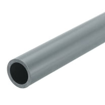 Uxcell Rigid Round Pipe 16.6mm ID 22mm OD 8" Length Light Grey High Impact for Water Pipe, Crafts, Cable Sleeves