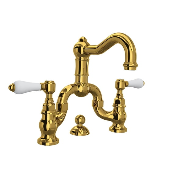 Rohl A1419lp-2 Acqui 1.2 GPM Bridge Bathroom Faucet - Brass