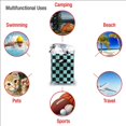 thumbnail image 6 of Kll Checkerboard Dragonfly Microfiber Beach Towel Fast Drying,Extra Large 31.5"X63" Sand Free Beach Towel Super Lightweight Towels, 6 of 8