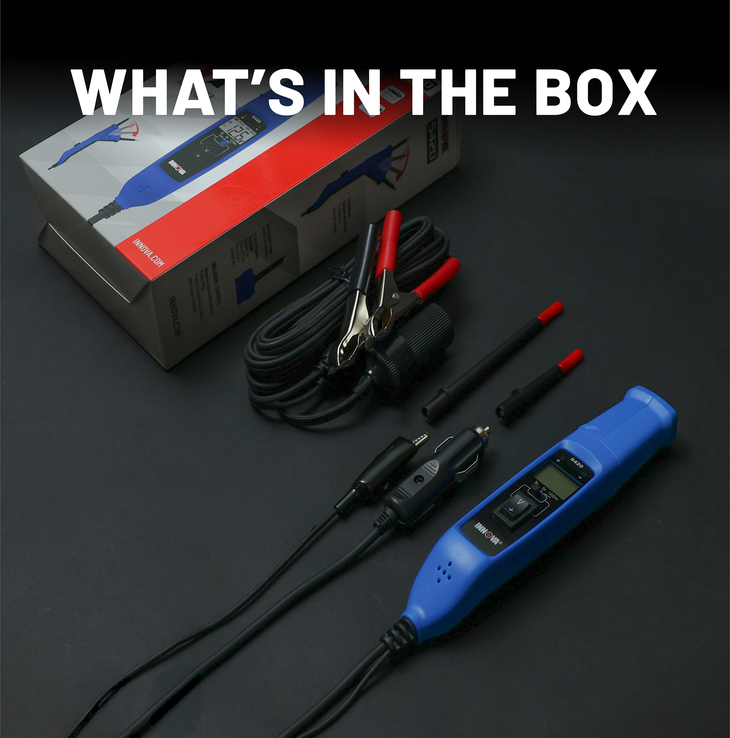 Innova 5420 Power Circuit Tester for Automotive | Fuse, Relay, Battery, and Circuit Diagnostics | Voltage Tester, Multimeter, Relay Tester, Short Circuit Finder, 12V/24V with LCD & Circuit Breaker