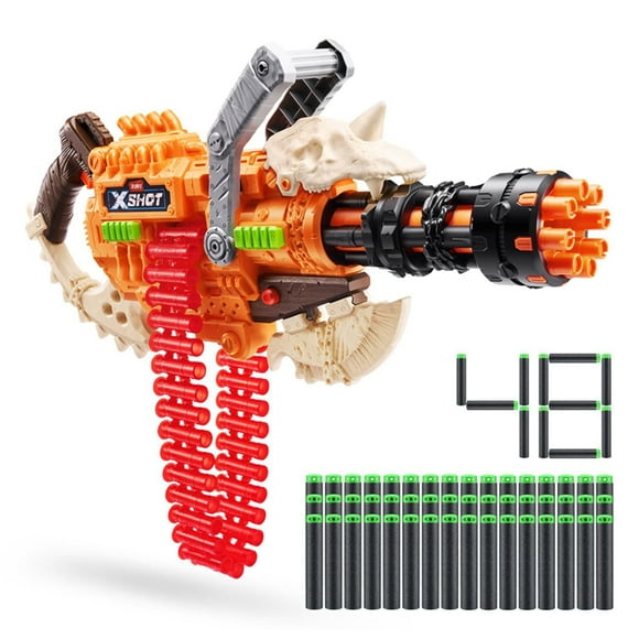 XSHOT Insanity HorrorFire Dread Hammer (48 fléchettes) Mousse Blaster pour gamins