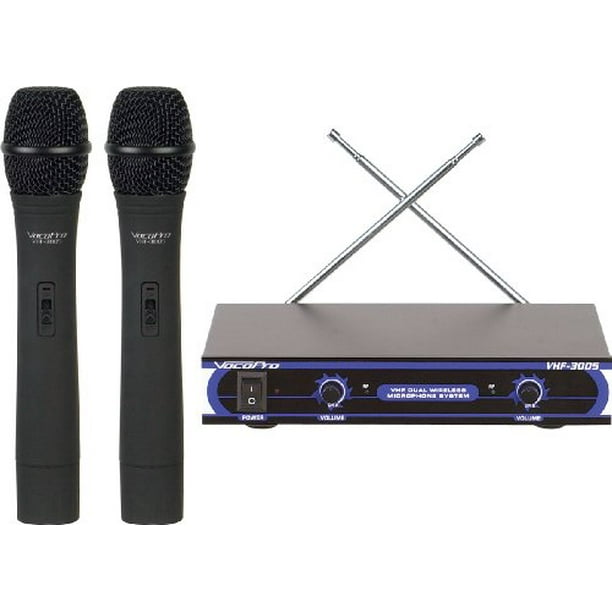 VocoPro VHF3005 Dual Handheld Wireless Microphone System