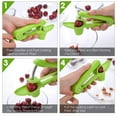 thumbnail image 7 of Cherry Pitter Tool Cherry Remover 20 x 8 x 3.5cm Stainless Steel and Plastic Push-On Design Cherry Core Remover Pitter, Quickly Removes The Cherry Core (Green), 7 of 7