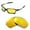 24K Gold Mirror Coated - Polarized, variant on Walleva Polarized Replacement Lenses for Oakley X Squared OO6011 Sunglasses-Black