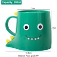 thumbnail image 2 of Taza de baño genérica para niños, lindas tazas de enjuague bucal de dinosaurio, soporte de plástico para cepillo de dientes para niños, taza de baño duradera, 2 of 5