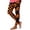 Orange, variant on Women's Halloween Leggings Stretchy Casual Holiday Yoga Fitness Trousers Elastic Waist Print Slim Fit Pants (2XL, Orange)