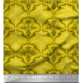 thumbnail image 1 of Soimoi Viscose Chiffon Fabric Filigree Damask Print Fabric by the Yard 42 Inch Wide, 1 of 1