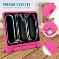 thumbnail image 6 of Allytechgroup Kids Case for Apple iPad Air 13 Inch 2025/2024/ iPad Pro 13" 2024, Silicone EVA Lightweight Handle Design Stand Pencil Holder Case for Kids Girls Boys, Rose, 6 of 7