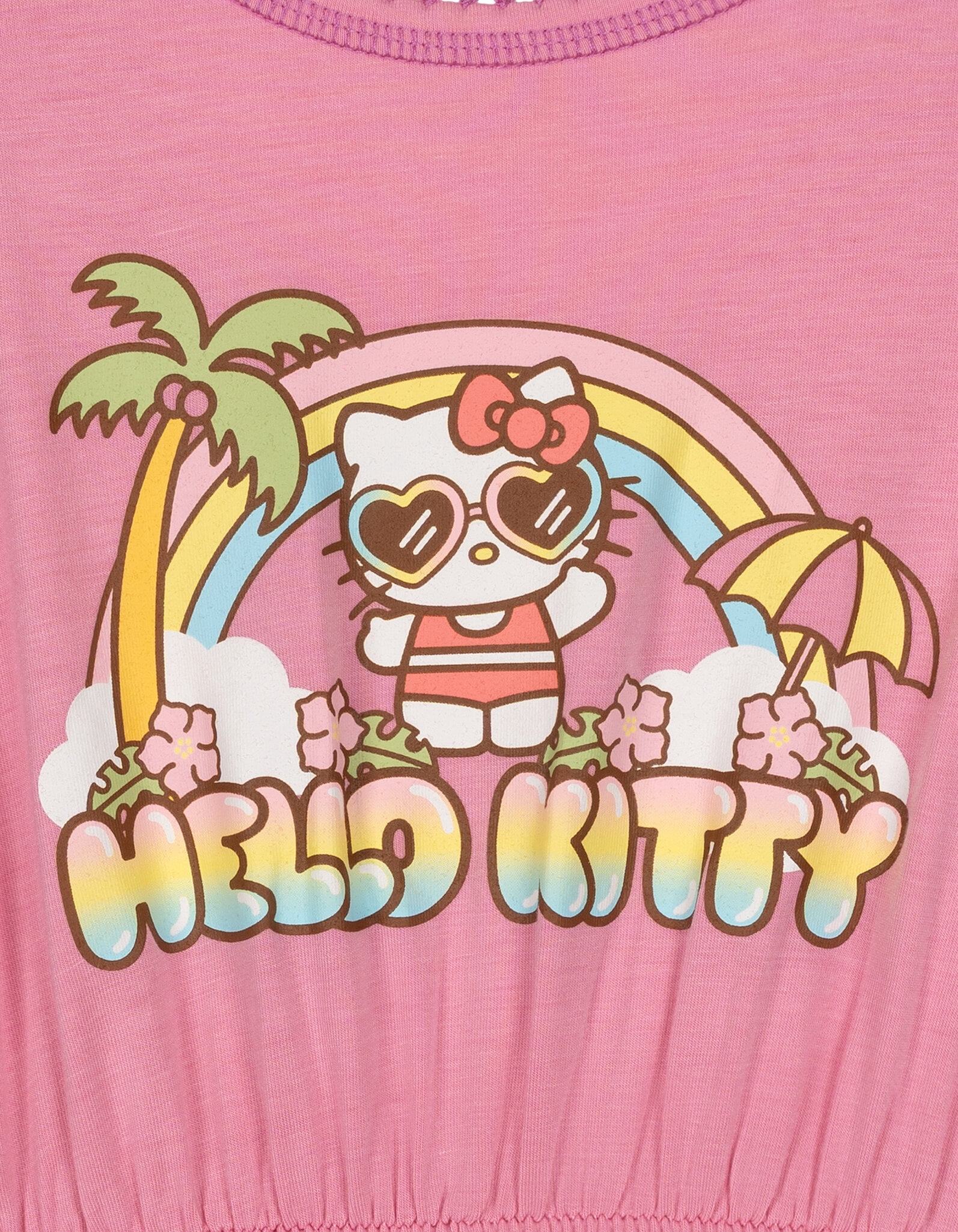 Hello Kitty Sleeveless Romper With Skirt Overlay Toddler to Big Kid