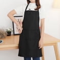 thumbnail image 4 of Delantales ajustables con bolsillos, delantal para mujeres, hombres, cocina, chef, 4 of 5