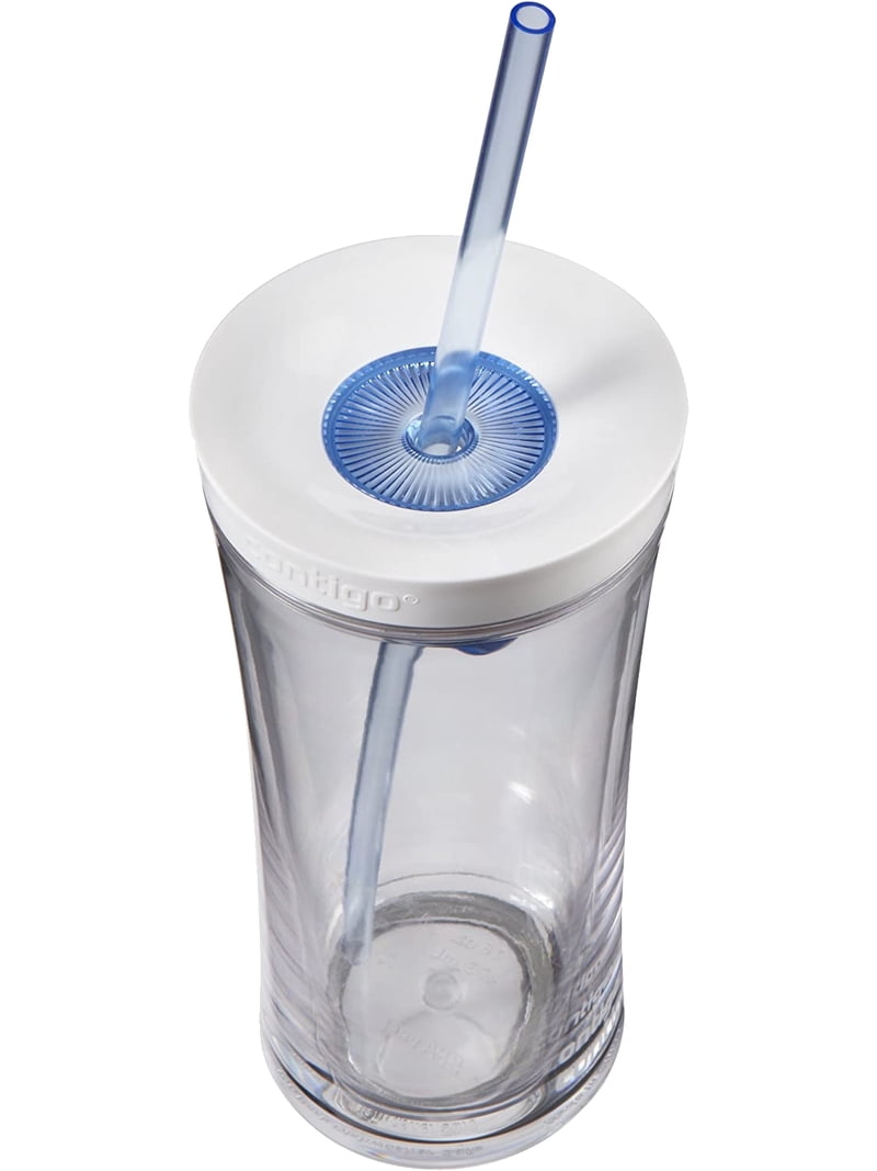 Contigo AUTOCLOSE Shake & Go Double-Wall Tumbler, 16 oz, Clear Contigo AUTOCLOSE Shake & Go Double-Wall Tumbler, 16 oz, Clear