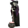 Halloween Life Size Animated Witch W/misting Cauld