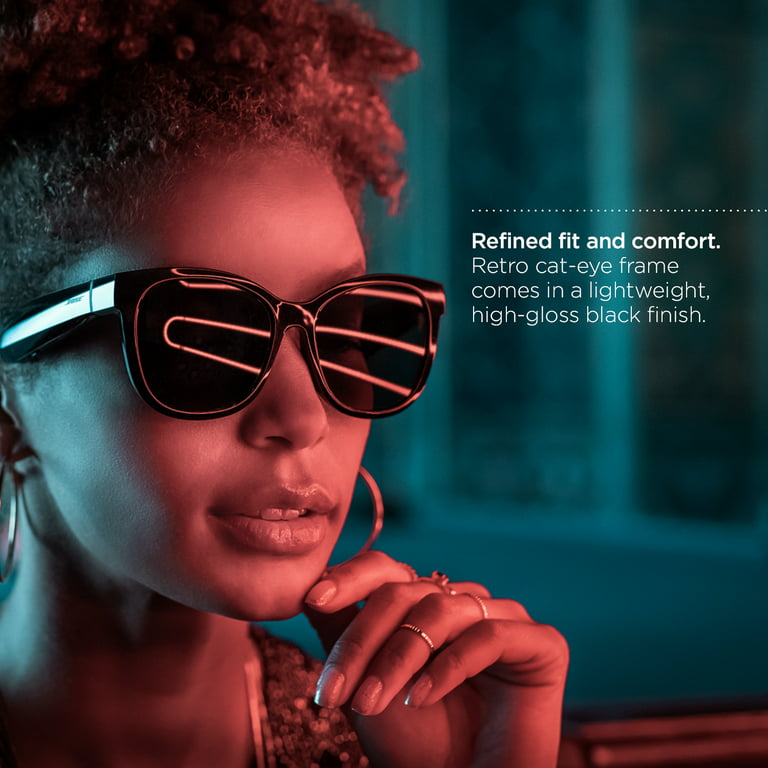 Bose Frames Soprano — Cat Eye Audio Bluetooth Sunglasses, Black 