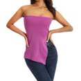 thumbnail image 1 of Verano Sexy Tube Tops Mujeres europeas Chaleco sin mangas Ropa femenina (Rose Red M) FLhrweasw Para estrenar, 1 of 8