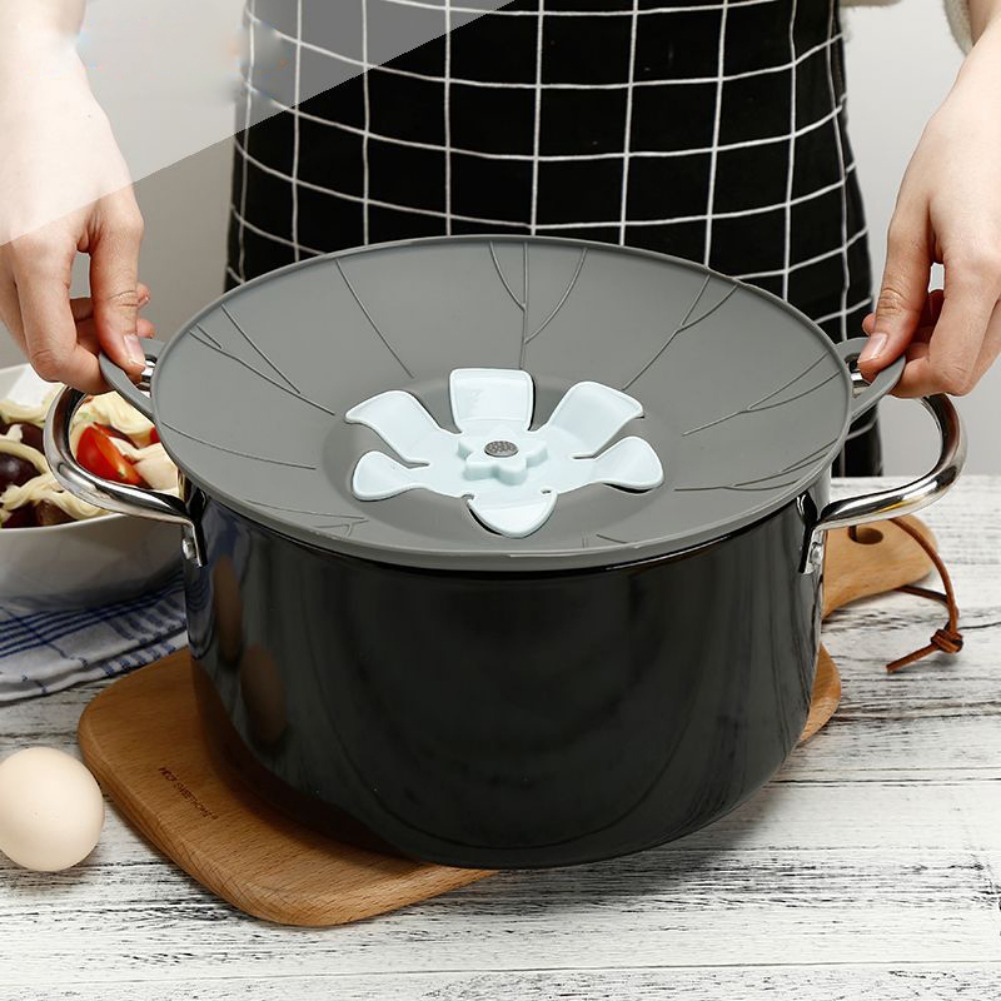 Silicone lid Spill Stopper Cover For Pot Pan, Cookware Home Kitchen