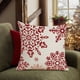thumbnail image 1 of Fundas de Cojín Navideñas de 45X45 Cm con Estampado de Copos de Nieve y Ciervos En Rojo y Blanco. Fundas Decorativas para Cojines Decorativos Del Hogar, Sofá, Cama o Coche., 1 of 6