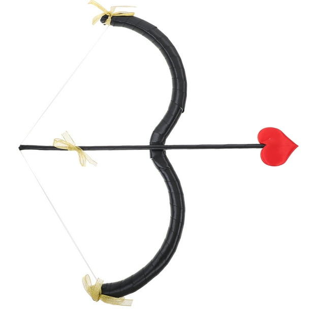 KAKOWELY 1 juego de arco y flecha de Cupido para San Valentín, disfraz de Cupido, accesorio de cosplay para fiesta.