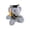 Light Blue, variant on Bomd Elephant Plush Stuffed Animal Toys Present Gifts for Graduation Day, Personalized Text, Name or Your School Logo on Gown, Best for Any Grad School Kids 10 Inches
