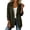 Army Green#blazers for women 2026, variant on Blazers for Women Business Casual 3/4 Ruched Sleeve Jacket Lightweight Notched Lapel Collar Work Office Suit Jackets with Pockets Purple XL