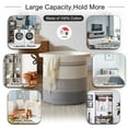 CHERISHGARD Cotton Laundry Basket Woven Rope Laundry Hamper Large & 18"×20" Height Storage