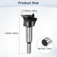 thumbnail image 3 of Broca Forstner Uxcell para Trabajos en Madera, 1-17/32in (39mm) Punta de Carburo Cortador de Vástago Redondo para Abrir Agujeros en Madera, 3 of 7