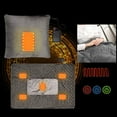 thumbnail image 4 of Fiaya Women Portable Heated Blanket Electric Throw, 1pc Expandable Pillow Heating Pillow Quilt with 3 Heating Levels, 41.33×59.05inch Electric Heated Throw for Winter Office Dorm Home (Gray), 4 of 5
