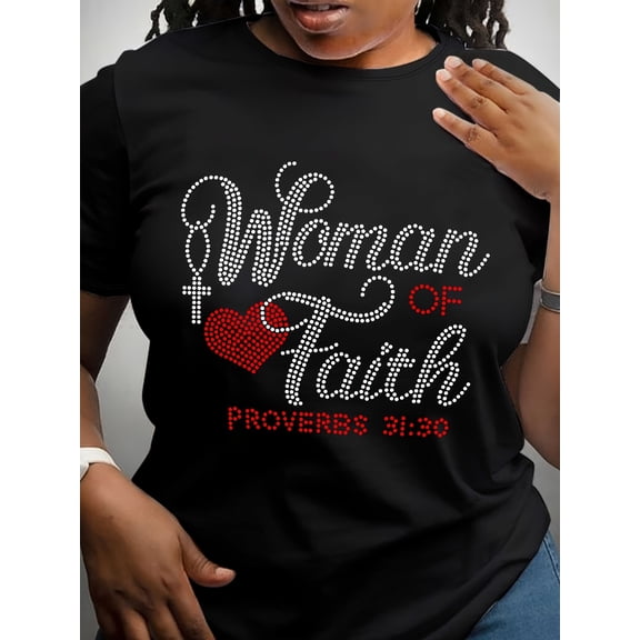 Religious Gift Tee Woman Of Faith Proverbs 31 Christian Shirt