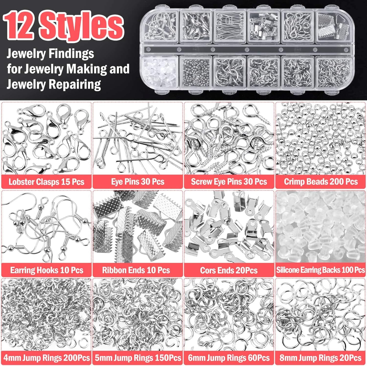 27Pcs Jewelry Making Supplies Kit:Wire Wrapping For Jewelry Making,Repair and Beading Supplies Kit with Craft Ring Wire,Tools,Pliers and Jewelry Findings,Hand Tools Kits,Springtok flaring  tool