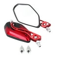 thumbnail image 2 of Rearview Mirror,1 Pair Universal Motorcycle Motorcycle Rear View Mirrors Scooter Aluminum Flame Pattern Side Rear View Mirrors for Motorcycle, 2 of 8