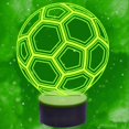 thumbnail image 4 of YSTIAN 3D Football Soccer Night Light led Lamp Illusion 16 Color Changing Table Desk Decoration Lamps Birthday Gift Acrylic Base USB Cable Toy, 4 of 5