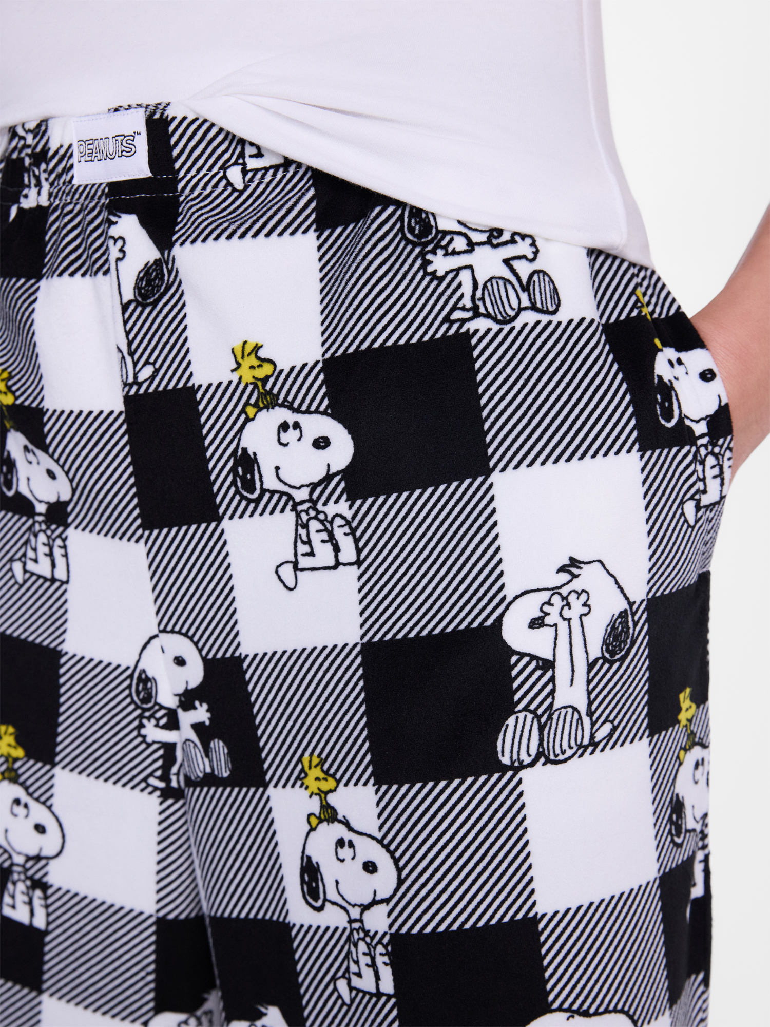 Peanuts Women's Snoopy Wide-Leg Velour Sleep Pants photo 5