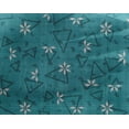 thumbnail image 4 of oneOone Georgette Viscose Turquoise Blue Fabric Texture & Triangle Geometric Sewing Craft Projects Fabric Prints By Yard 42 Inch Wide, 4 of 4