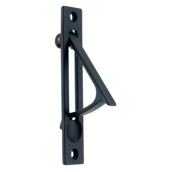 Idh by St. Simons 14020-019 Solid Brass Edge Pull, Matte Black - 4 in.