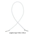 thumbnail image 5 of 50PCS Elastic Barbed Cords Elastic Loop Stretch Round String with Metal Barbs Barbed Fastener for Mask Making Book Binding Crafting (White), 5 of 5