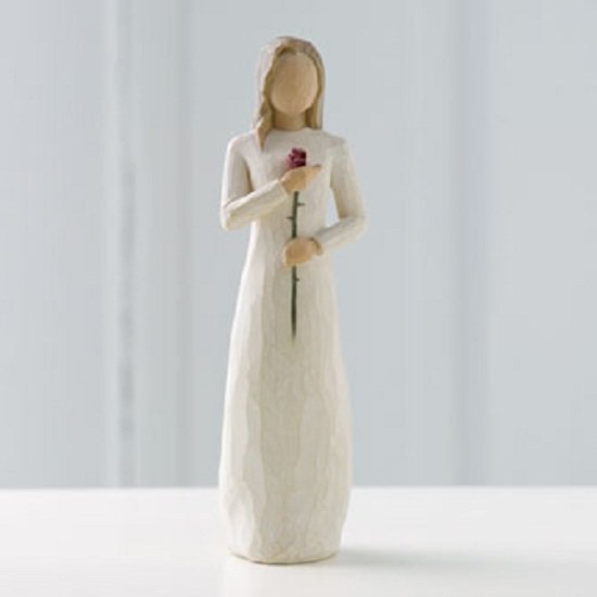 Willow Tree Love Woman with Red Rose Figurine by Susan Lordi 26112
