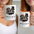 thumbnail image 3 of Customizaholic Till Death Do Us Part Personalized Skull Wedding Mug – Custom Couple Names & Date Gothic Anniversary Coffee Mug Gift, 3 of 5