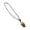 brown, variant on Punk Skull Pendant Necklace for Women Men Fashion Halloween Skeleton Head Goth Gothic Charm Hip Hop Jewlery Accessories