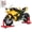 Golden foam box 1, variant on 1:9 Scale Alloy Racing Motorcycle Model, Diecast Sports Bike Toy with Sound, Light & Spray Effect for Kids Gift Track Sports Bike Toy with Spray Sound Light