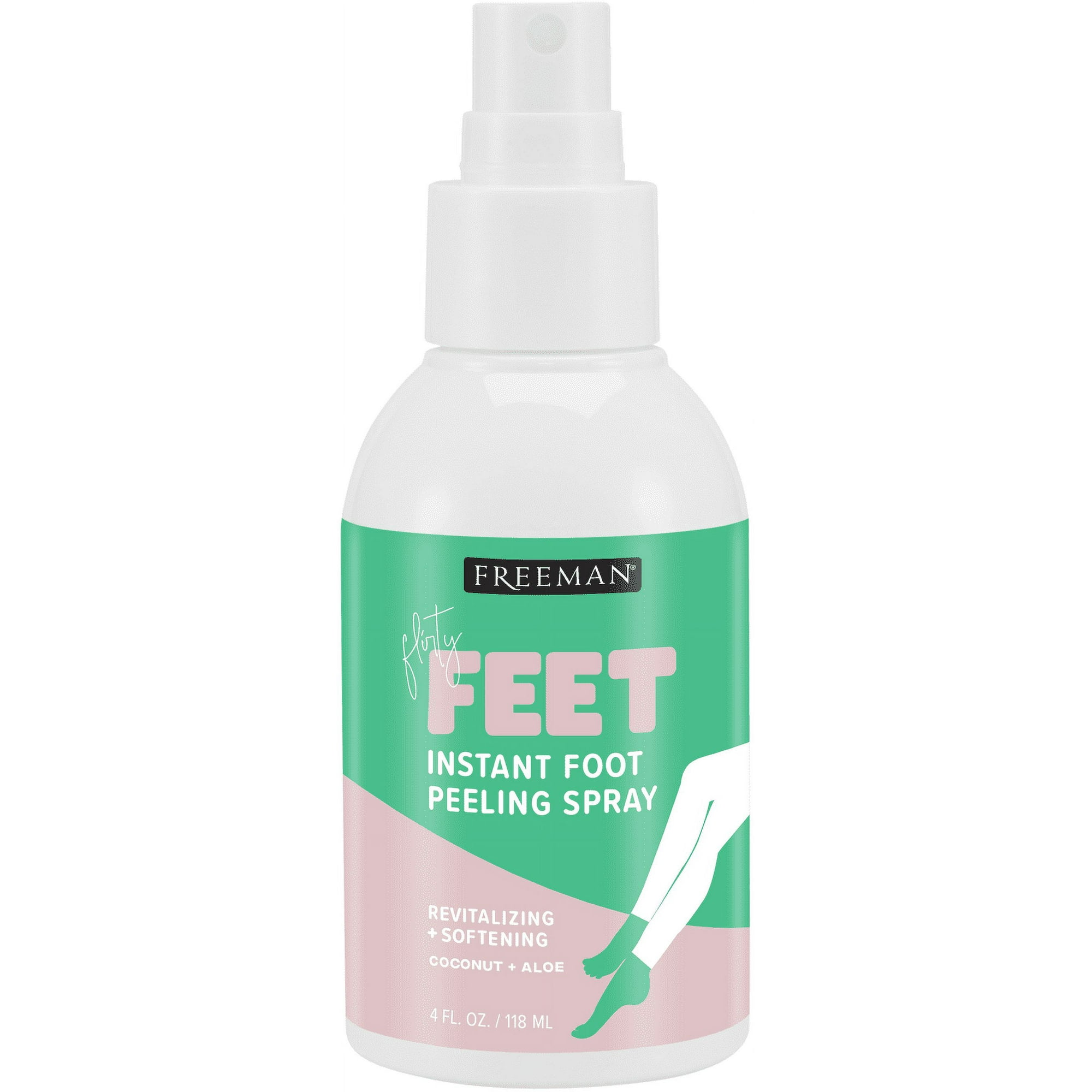 Freeman Flirty Feet Coconut & Aloe Softening Peeling Foot Spray, 4 fl.oz./ 118 ml