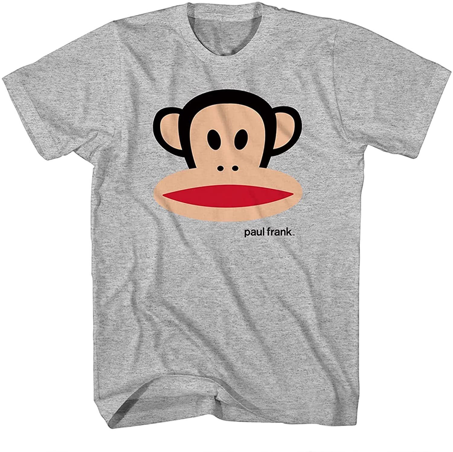 Paul Frank Mens Monkey Shirt - Julius The Monkey Graphic T-Shirt Heather,  XX-Large