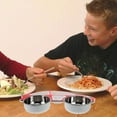 thumbnail image 3 of 1 Pce Assiette Compartimentée pour Enfants en Acier Inoxydable à Motif de Dessin Animé Assiette de Repas Assiette de Service, 3 of 6