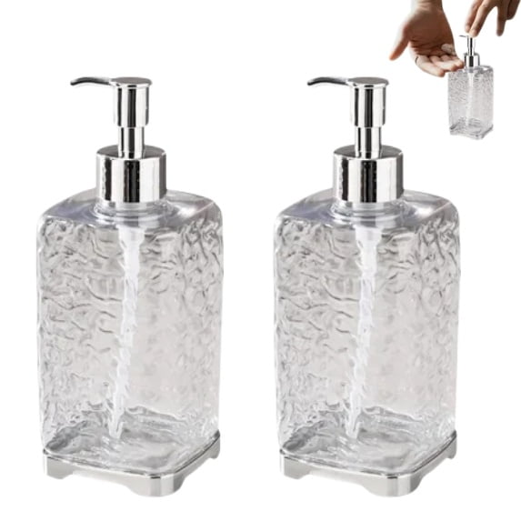 Generic White Hand Soap Dispenser, 450ml Refillable Pump Bottle with Leak-Proof Matte Finish for Bathroom and Kitchen