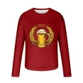 thumbnail image 4 of PuLe Men's Hoodie Men's Fashion Long Sleeve Oktoberfest T Shirt Casual Beer Pub Prints Sports Tops Mens A Shirt Men Shirt, 4 of 5