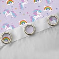 thumbnail image 4 of Erosebridal Colorful Unicorn Animal Curtains Pack of 2 (42x84 Each),Kawaii Rainbow Cute Stars Print Curtains Blackout For Kids, 4 of 7