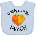 thumbnail image 3 of Inktastic Daddy's Little Peach Cute Peach Heart Boys or Girls Baby Bib, 3 of 4