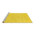 thumbnail image 2 of Ahgly Company Machine Washable Indoor Rectangle Solid Yellow Modern Area Rugs, 5' x 7', 2 of 4