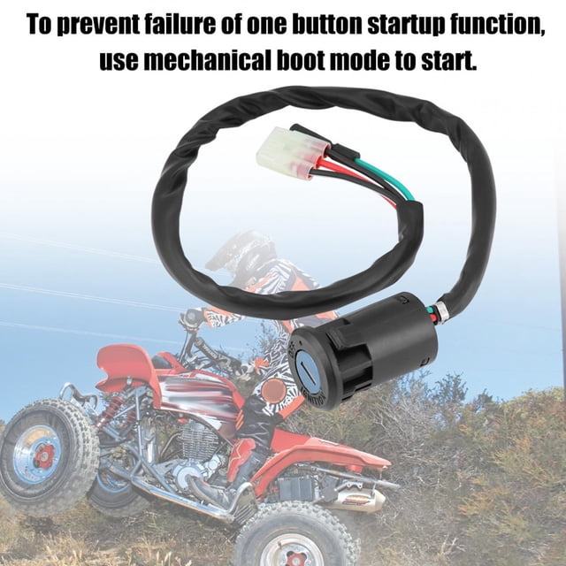 Motorcycle Part, Black Ignition Sitch Metal Heat With 2 Keys Replacement For TRX400EX For Repair