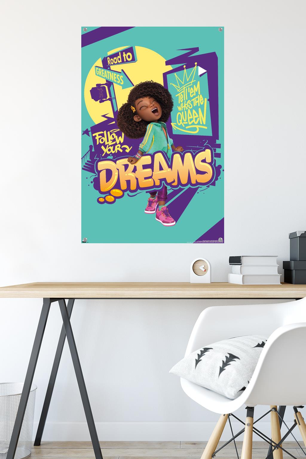 Karma's World - Follow Your Dreams Wall Poster with Pushpins, 22.375" x 34"